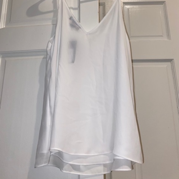 Primark White Chiffon Tank - Size S (6) - Picture 2 of 3